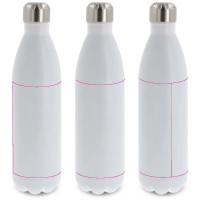 Zone de marquage Position 2 pour Bouteille isotherme STORA en acier inoxydable 1L personnalisée