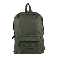 Zone de marquage Position 1 pour Sac à dos personnalisé en recyclé RPET HOGS 9 coloris