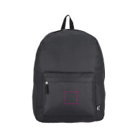 Zone de marquage Position 3 pour Sac à dos personnalisé en recyclé RPET HOGS 9 coloris