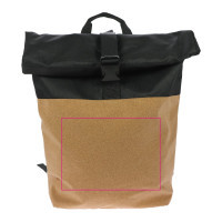 Zone de marquage Position 2 pour Sac à dos personnalisé en liège et polyester recyclé RPET "MELI"