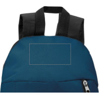 Zone de marquage Position 1 pour Sac à dos personnalisé "ENKLA" en polyester 600D avec poche extérieure zippée