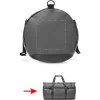 Zone de marquage Position 3 pour Sac de sport "MUOVI" en PVC bâche noir personnalisable