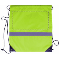 Zone de marquage Position 1 pour Sac à dos à cordons personnalisé avec bande réfléchissante LUZ