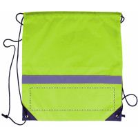 Zone de marquage Position 3 pour Sac à dos à cordons personnalisé avec bande réfléchissante LUZ