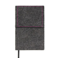 Zone de marquage Position 1 pour Carnet A5 personnalisé en feutrine PLISA