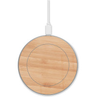 Zone de marquage Position 1 pour Chargeur sans fil 10W personnalisé avec dessus en bambou