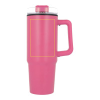 Zone de marquage Position 1 pour Tasse isotherme personnalisée 800 ml avec poignée et paille "LIMA"