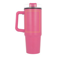 Zone de marquage Position 2 pour Tasse isotherme personnalisée 800 ml avec poignée et paille "LIMA"