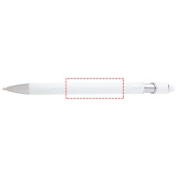 Zone de marquage Position 4 pour Stylo bille tactile en aluminium recyclé personnalisable "NATH"