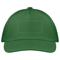 Zone de marquage Position 2 pour Casquette personnalisée 5 pans 150 gr/m² grand choix de couleurs