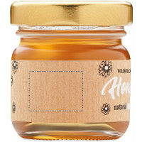 Zone de marquage Position 2 pour Pot de miel 50 g RODEZ personnalisé