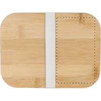 Zone de marquage Position 2 pour Lunch box en verre 800 ml avec couvercle bambou TARIS personnalisable