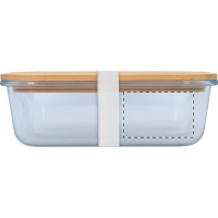 Zone de marquage Position 4 pour Lunch box en verre 800 ml avec couvercle bambou TARIS personnalisable