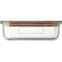 Zone de marquage Position 4 pour Boîte à lunch en verre 800 ml EVORA personnalisable