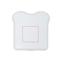 Zone de marquage Position 2 pour Boite sandwich CROC personnalisable fabriquée en Europe