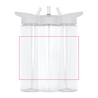 Zone de marquage Position 3 pour Gourde R-PET 600ml PADUA personnalisable avec logo