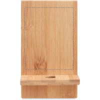 Zone de marquage Position 1 pour Support de téléphone en bambou RIBE personnalisable avec logo