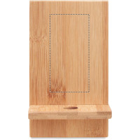Zone de marquage Position 2 pour Support de téléphone en bambou RIBE personnalisable avec logo
