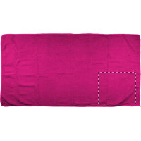 Zone de marquage Position 3 pour Serviette de sport GENT personnalisable avec logo