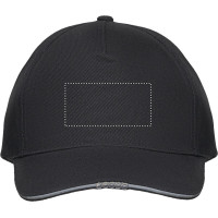 Zone de marquage Position 1 pour Casquette coton LED 5 pans ZEPU personnalisable