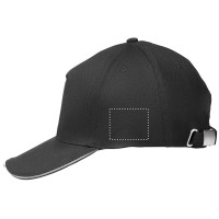 Zone de marquage Position 2 pour Casquette coton LED 5 pans ZEPU personnalisable