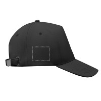 Zone de marquage Position 2 pour Casquette RPET à 5 pans KAYU personnalisable