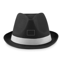 Zone de marquage Position 4 pour Chapeau de paille TESA personnalisable avec logo