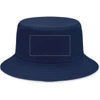 Zone de marquage Position 3 pour Bob en coton brossé PATE personnalisé avec logo