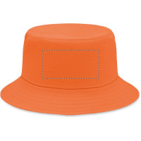 Zone de marquage Position 4 pour Bob en coton brossé PATE personnalisé avec logo