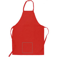 Zone de marquage Position 5 pour Tablier de cuisine TUVI personnalisé avec logo