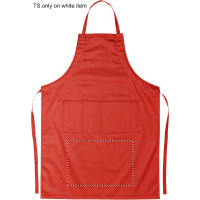 Zone de marquage Position 3 pour Tablier de cuisine ajustable NOSA personnalisable avec logo