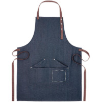 Zone de marquage Position 5 pour Tablier en denim FUPU personnalisé avec logo