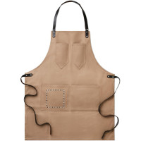 Zone de marquage Position 4 pour Tablier en toile enduite TANU personnalisable avec logo