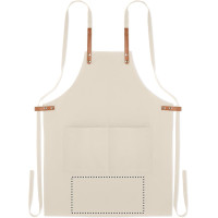 Zone de marquage Position 3 pour Tablier de cuisine en coton biologique LEAI personnalisé