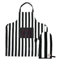 Zone de marquage Position 1 pour Ensemble tablier et gant de cuisine FUYO personnalisé