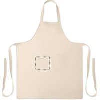 Zone de marquage Position 1 pour Tablier en coton biologique NALA personnalisé