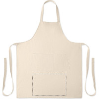 Zone de marquage Position 3 pour Tablier en coton biologique NALA personnalisé