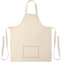 Zone de marquage Position 4 pour Tablier en coton biologique NALA personnalisé