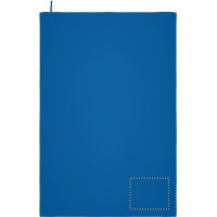 Zone de marquage Position 3 pour Serviette en microfibre LUGI personnalisable avec logo