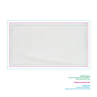 Zone de marquage Position 1 pour Serviette de plage double face PIGA personnalisable avec logo