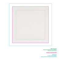 Zone de marquage Position 1 pour Serviette de golf LUTO personnalisable avec logo