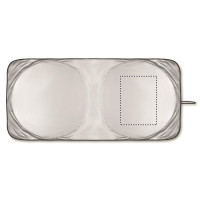 Zone de marquage Position 1 pour Pare-soleil pliable KEYU personnalisable avec logo