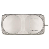 Zone de marquage Position 4 pour Pare-soleil pliable KEYU personnalisable avec logo