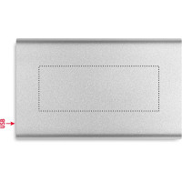 Zone de marquage Position 3 pour Powerbank MILI personnalisé avec logo