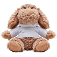 Zone de marquage Position 1 pour Chien en peluche avec sweat KOFA personnalisé