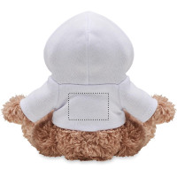 Zone de marquage Position 2 pour Chien en peluche avec sweat KOFA personnalisé