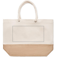 Zone de marquage Position 2 pour Sac de plage et shopping en toile RINE personnalisable avec logo
