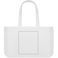 Zone de marquage Position 3 pour Sac shopping en toile recyclée LAAE personnalisable avec logo