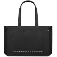 Zone de marquage Position 5 pour Sac shopping en toile recyclée LAAE personnalisable avec logo