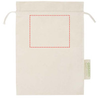Zone de marquage Position 2 pour Sac cadeau en coton biologique KUKA personnalisable avec logo